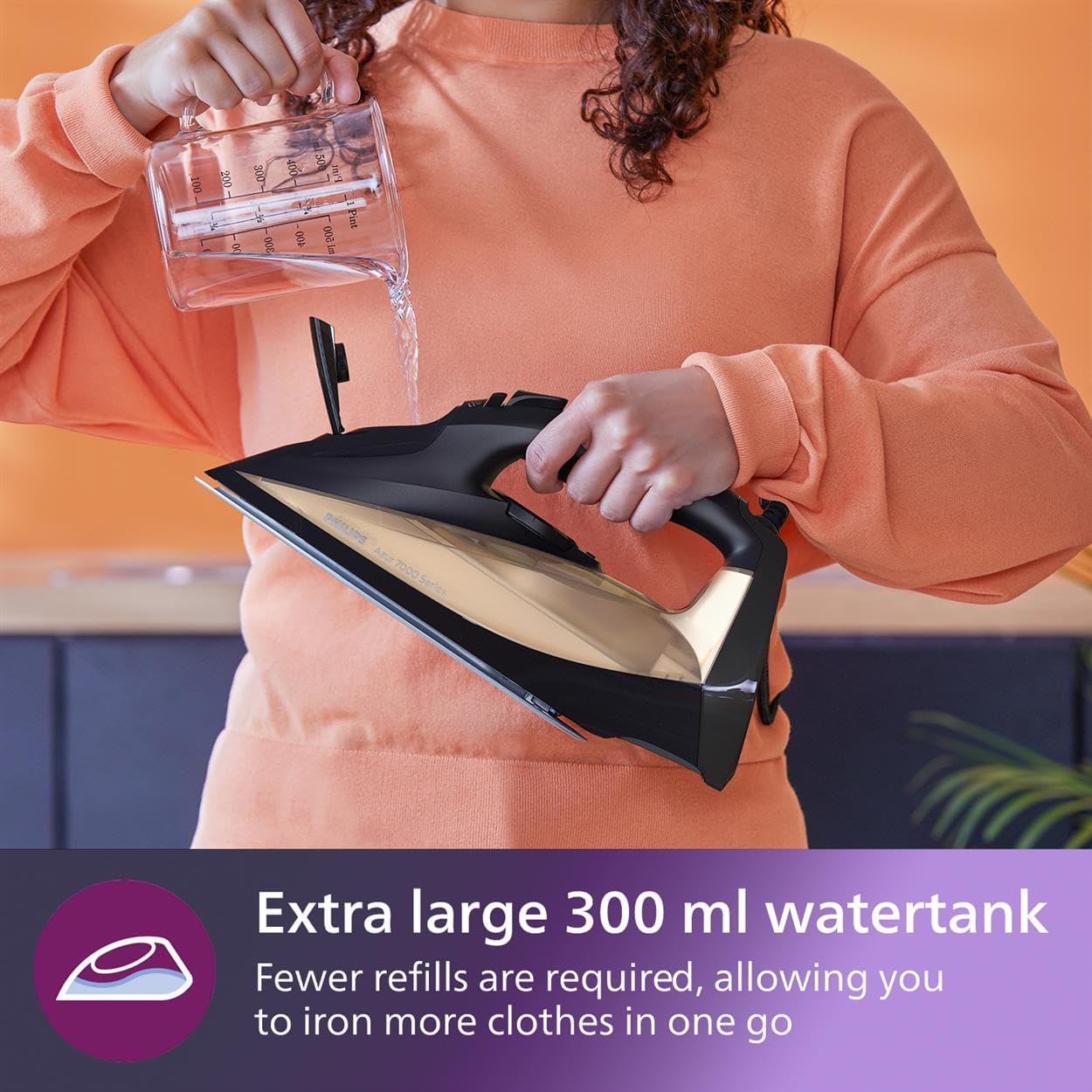 Philips Steam Iron 2800W Gold&Black