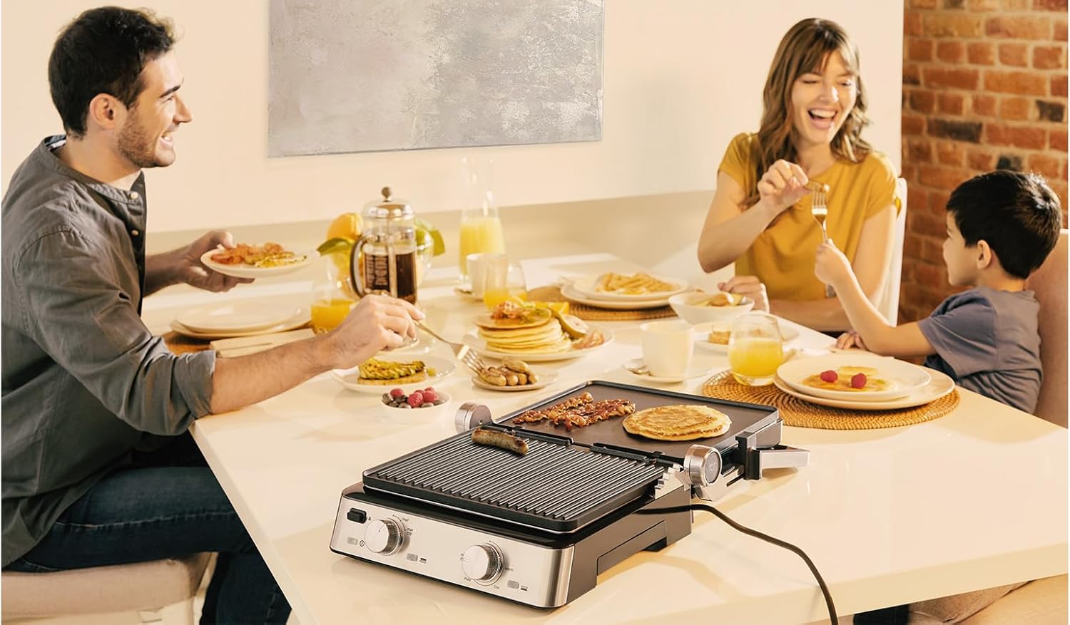 Braun Contact Grill 2000 W 3 Cooking Positions, 230°C Max Temperature, Black And Stainless Steel Braun Contact Grill 2000 W 3 Cooking Positions, 230°C Max Temperature, Black And Stainless Steel