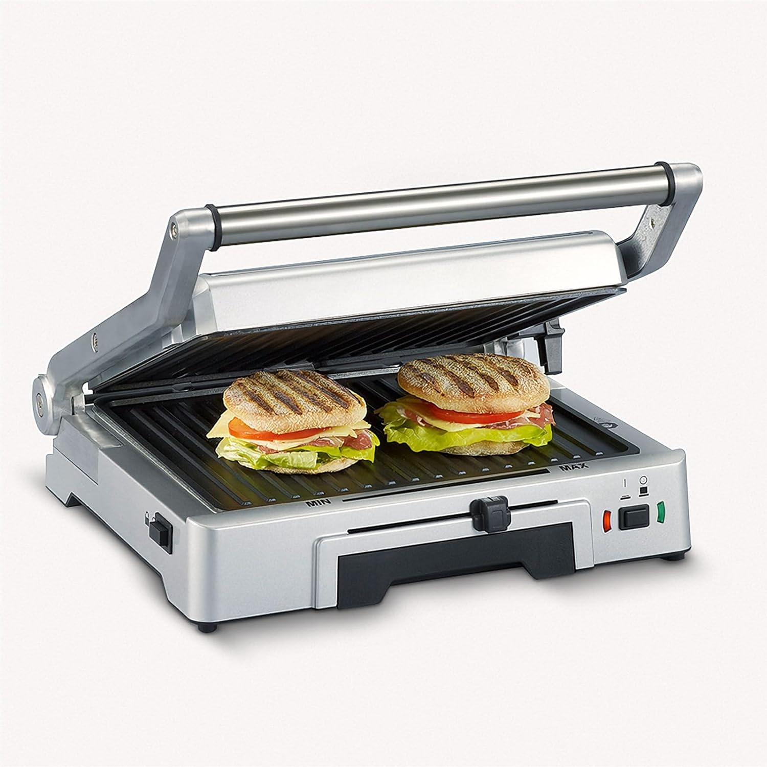 Severin Automatic Grill, Approx. 1800 W /Silver 2 exchangeable