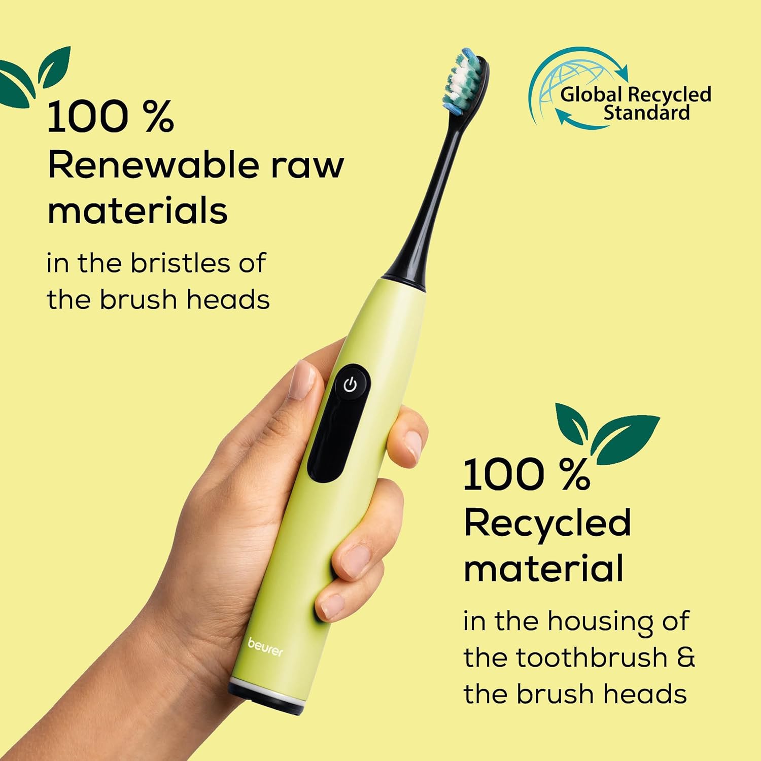 Beurer Electronic Sonic Toothbrush Splashy Lemon Beurer Electronic Sonic Toothbrush Splashy Lemon