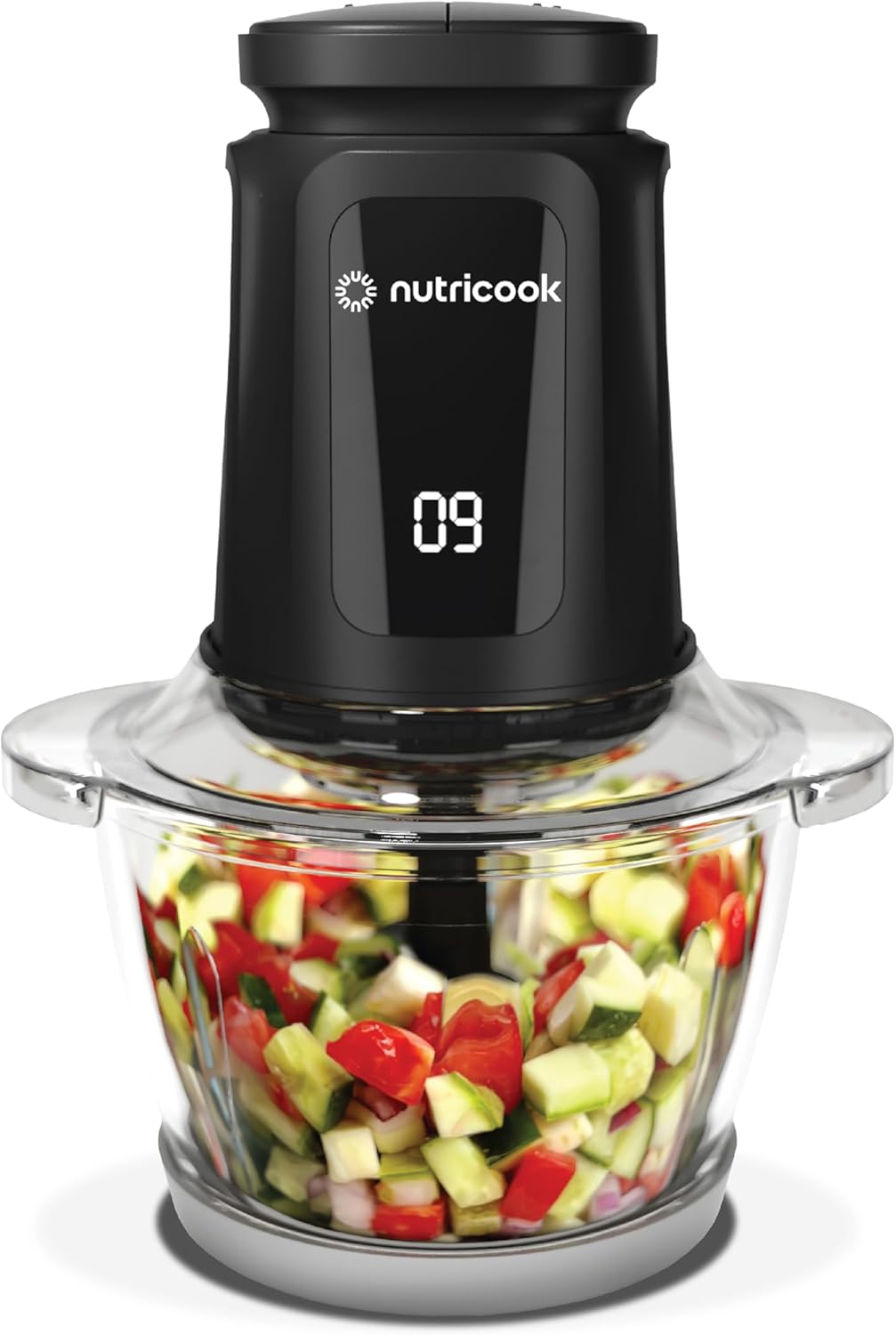 Nutricook Choppi Xl 1.2l Glass Chopper And Mincer, 500w Pulse & 2 Speeds