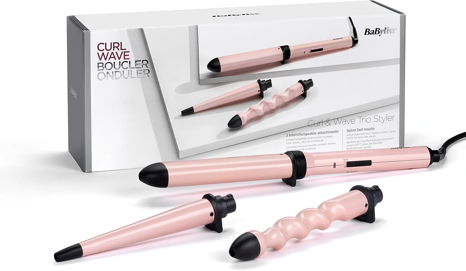 Babyliss Curl&Wave 3 Attachments 210c