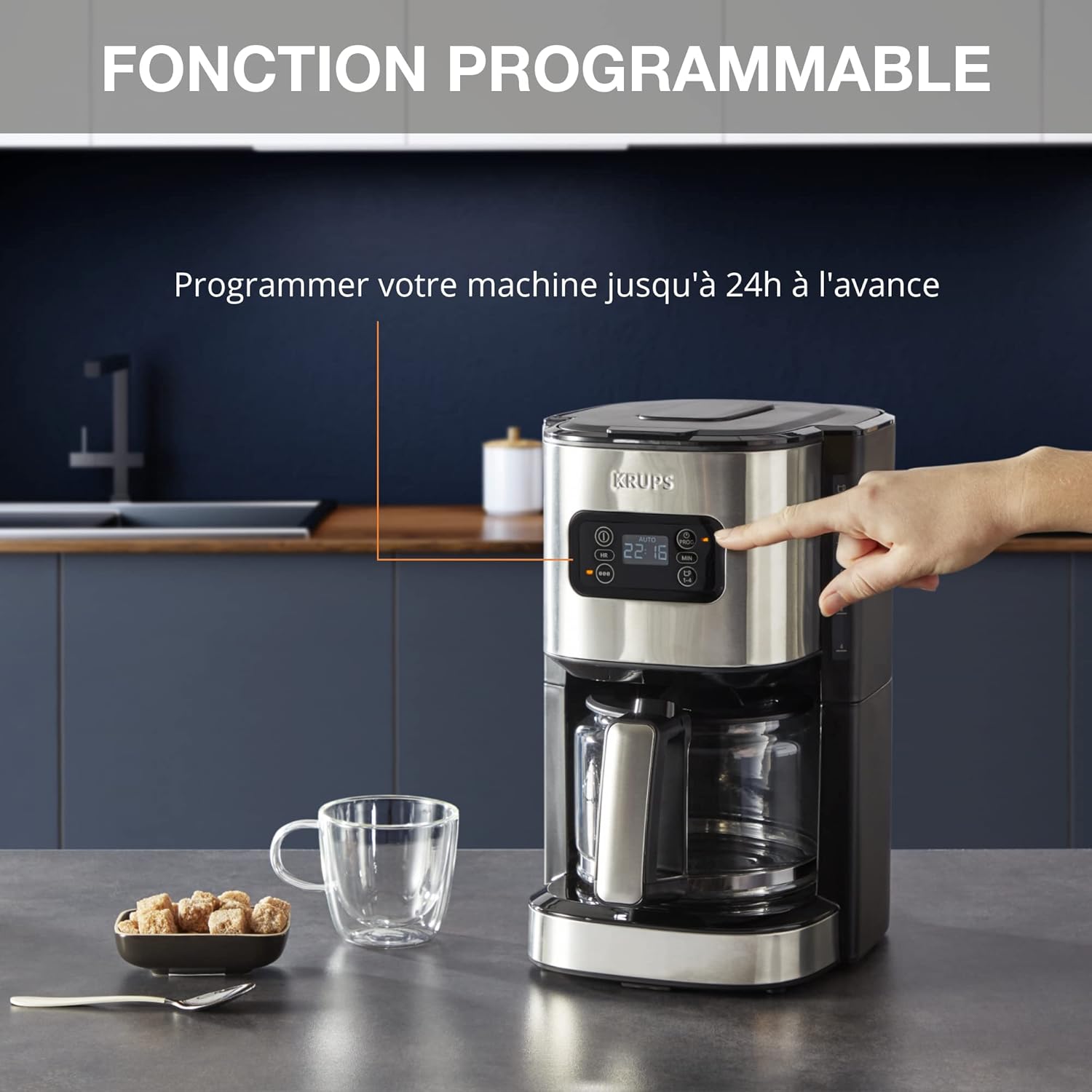Krups 10 Cups 1.25l Ss Digital Coffee Maker Krups 10 Cups 1.25l Ss Digital Coffee Maker