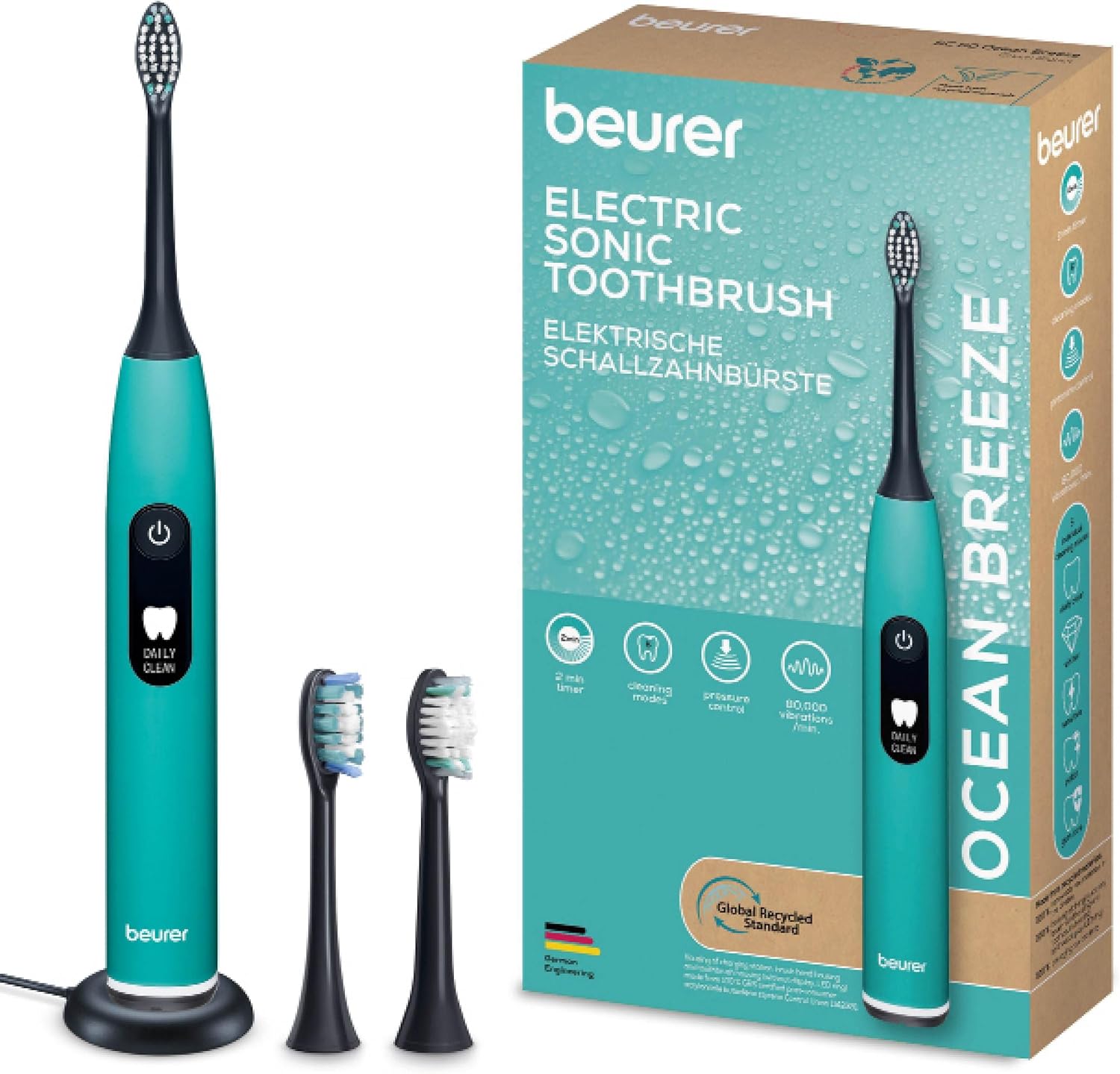 Beurer Electronic Sonic Toothbrush Ocean Breez Beurer Electronic Sonic Toothbrush Ocean Breez