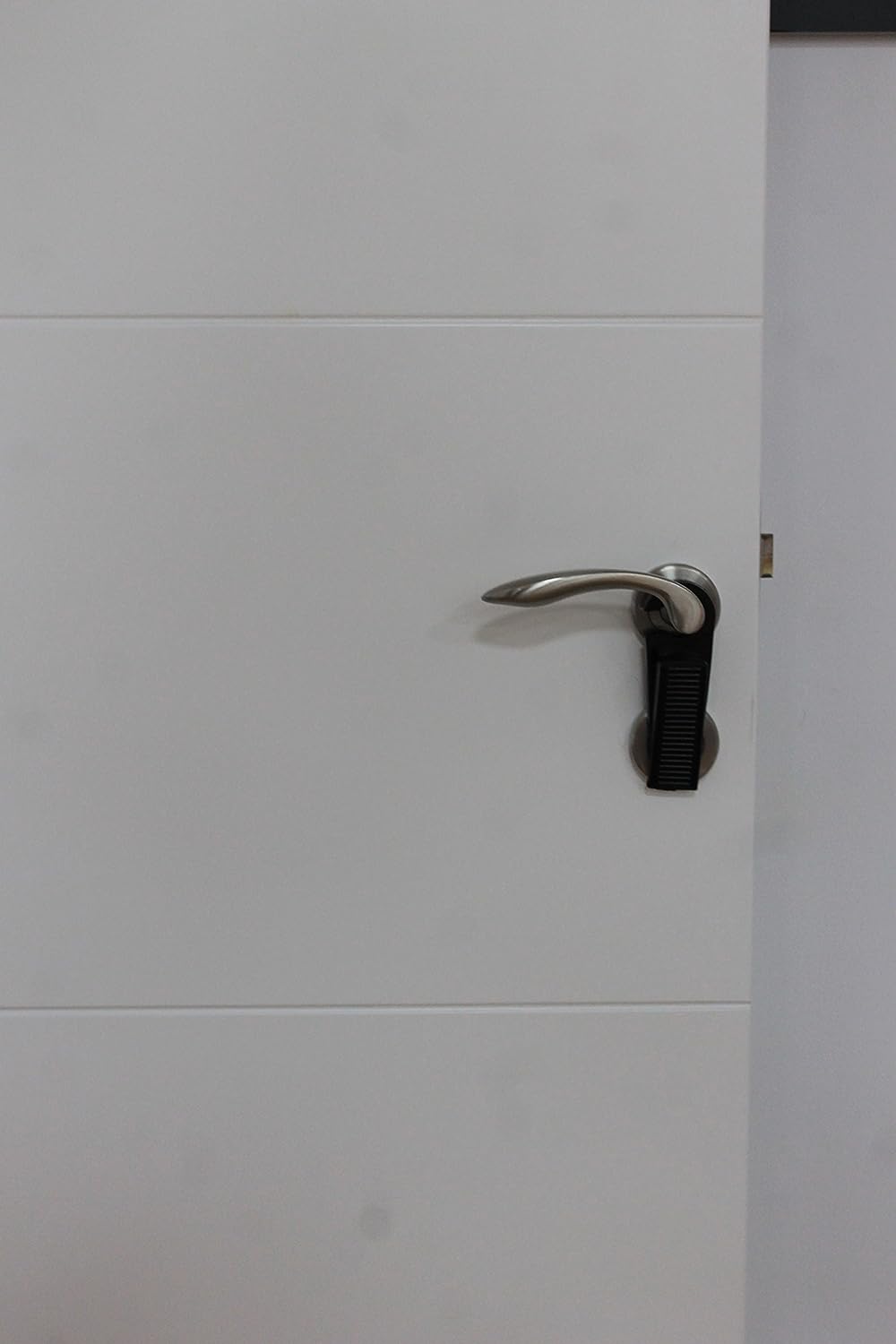Fackelmann Door Stopper With Hook, Rubber, 128X40X27 mm, Black (Set Of 2)