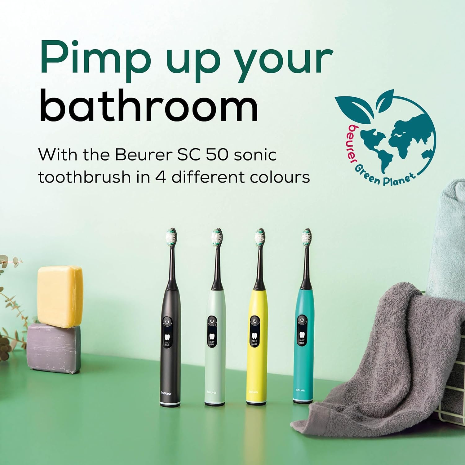 Beurer Electronic Sonic Toothbrush Peppermint Beurer Electronic Sonic Toothbrush Peppermint