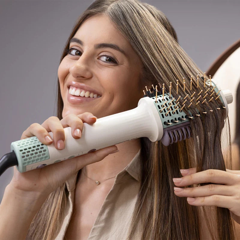 Cecotec CeramicCare Allin1 — 1500 W Hot Air Brush, 4-in-1 Styling Tool (Dryer, Styler, Straightener, Hot Air Brush)