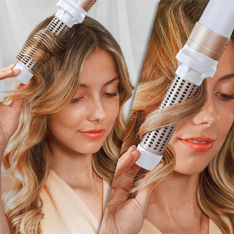 Cecotec Ceramic Care  AirGlam Champagne 14-in-1 Multi-Styler Hair Device with Coanda Technology, 1400 W