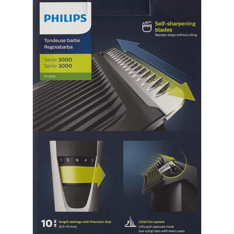 Philips Beard trimmer 3000 Series, Beard Trimmer with Lift & Trim Technology