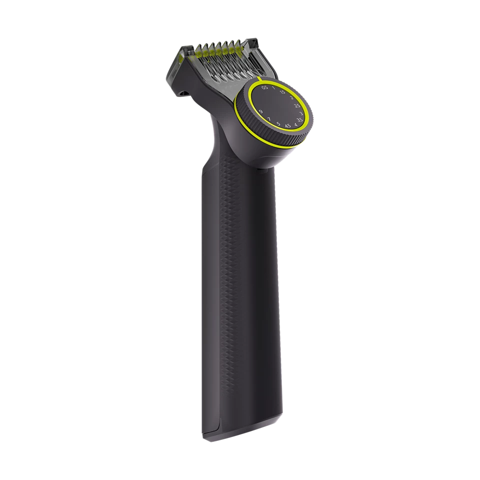 Philips OneBlade Pro Face + Body QP6542/10, Hybrid Trimmer and Shaver with 12-Length