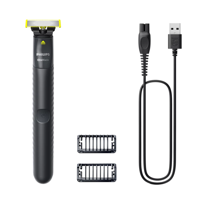 Philips OneBlade Replacement Blade QP1424/10, Dual-Sided Trimmer, Wet and Dry Use