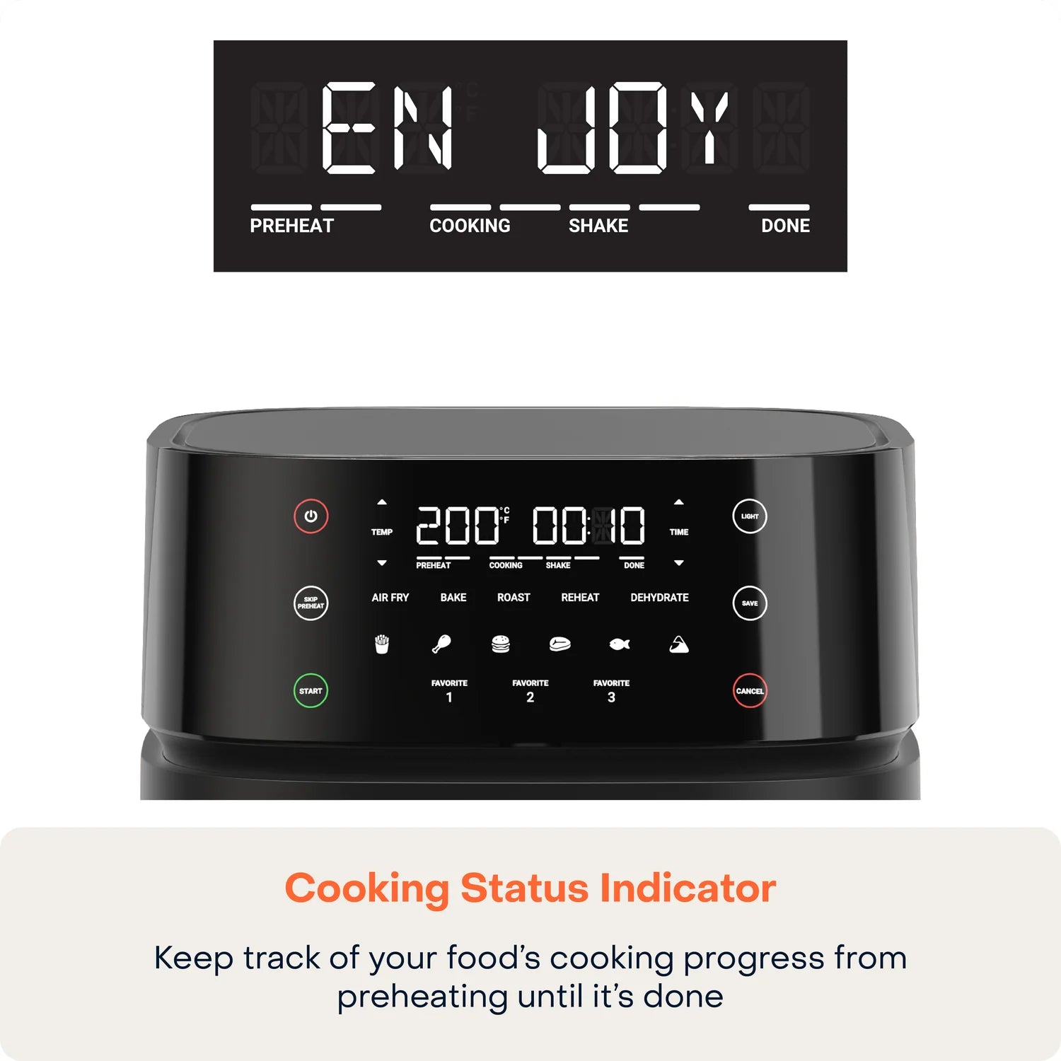 Nutricook Air Fryer 3 Vision ، 1700 Watts ، شاشة تحكم رقمية