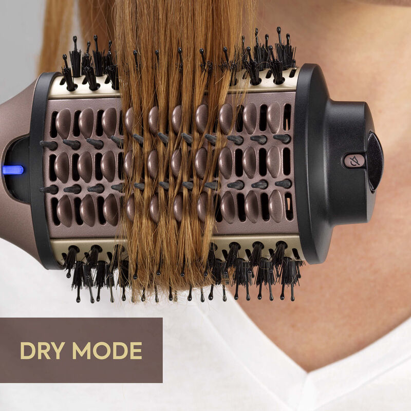 BaByliss 3-in-1 Hot Air Styling Brush for Wet to Dry Hair with Powerful Ionic AS95SDE