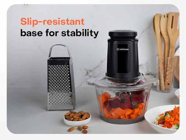Nutricook Glass & SS Chopper Mincer CH6000ME | 500W | Dual 3L Bowls