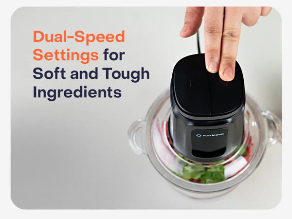Nutricook Glass & SS Chopper Mincer CH6000ME | 500W | Dual 3L Bowls