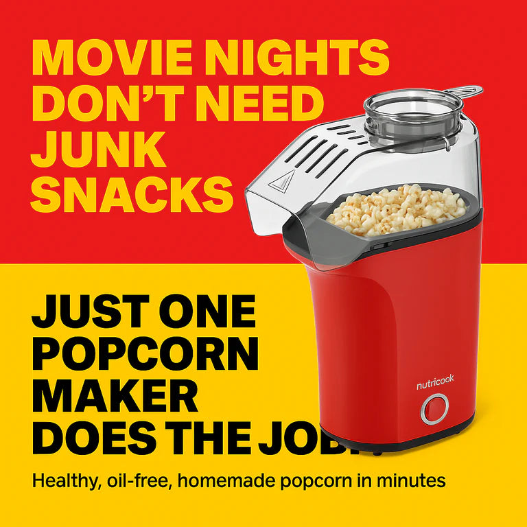 NUTRICOOK NC-PM150R POPCORN MAKER ESSENTIALS - RED