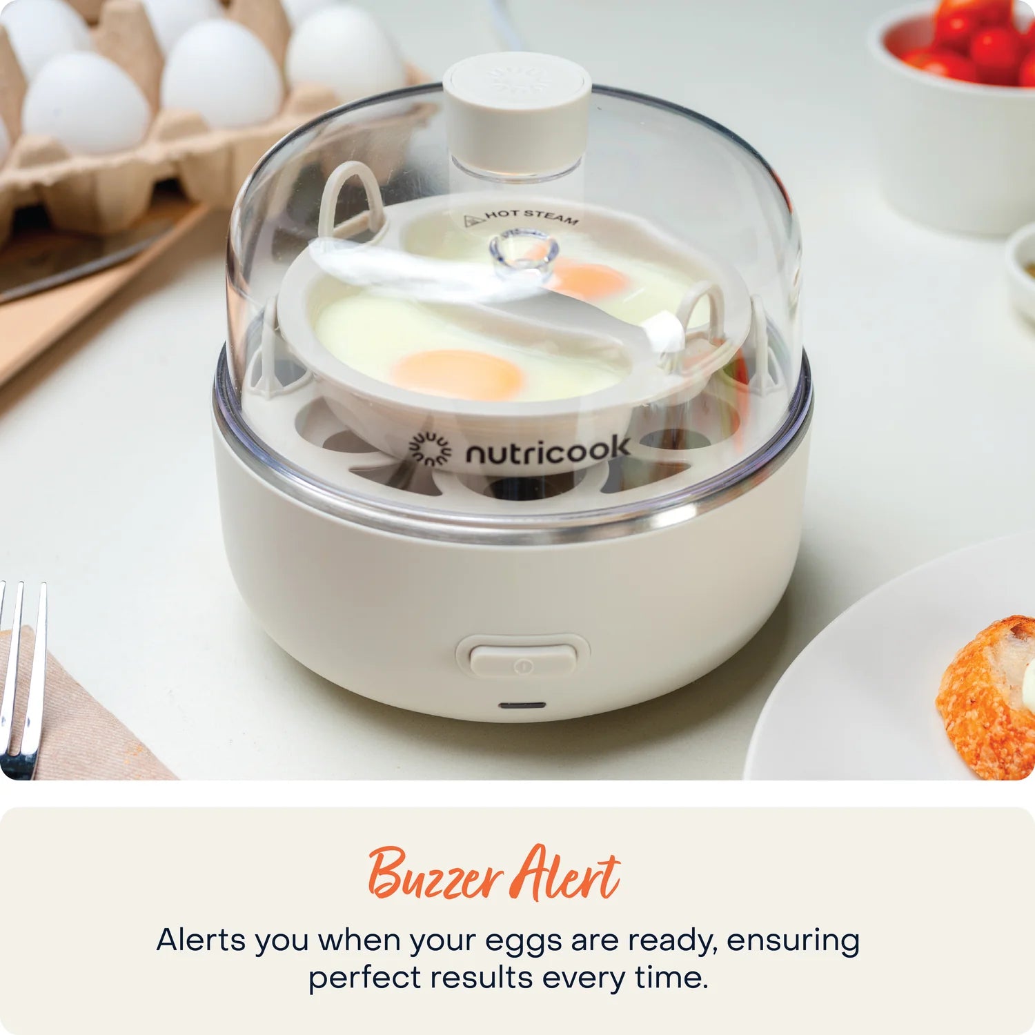 Nutricook Nc Eggi جهاز طهي البيض 2 - أسود