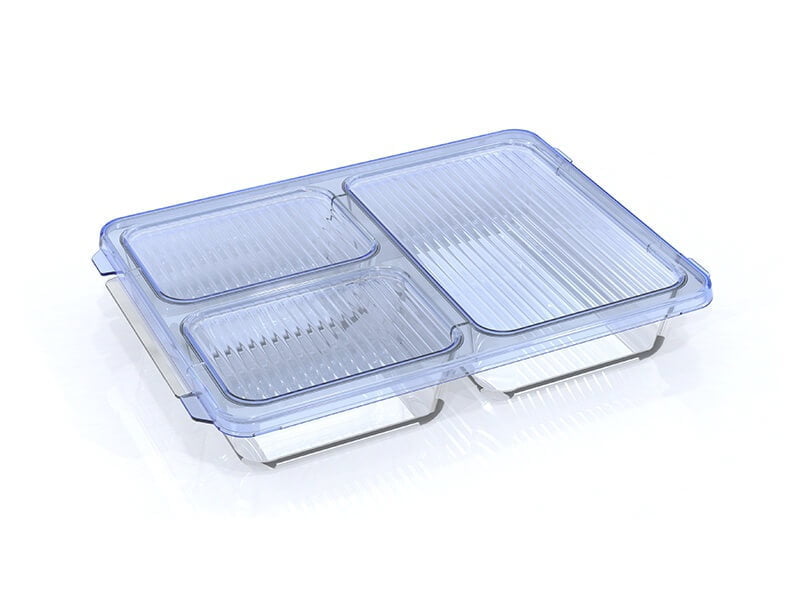 Ucsan Divided Food Storage Container, 28x20x5 cm