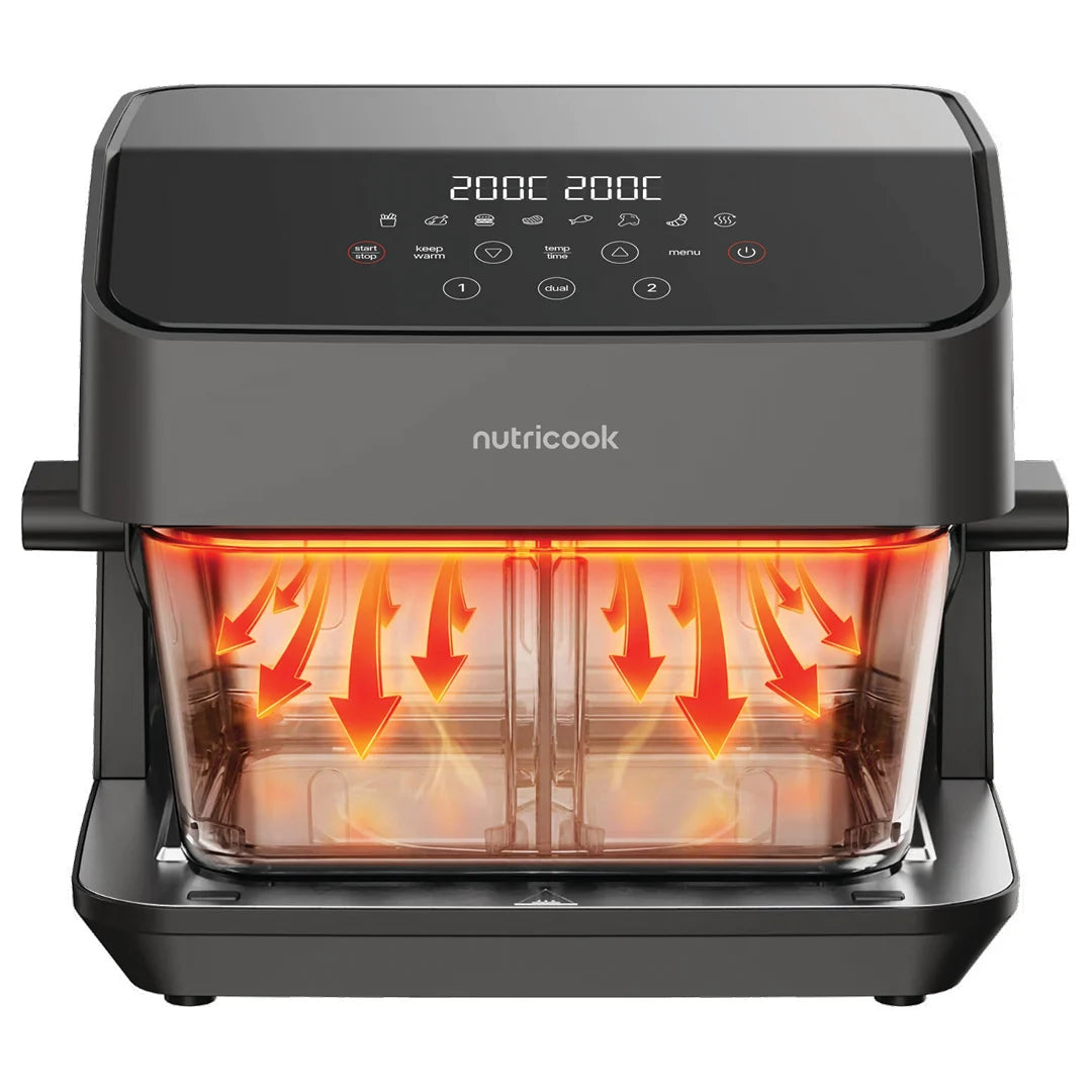 Nutricook Nc-Afh510 Healthi Flex Glass Air Fryer 7.6l