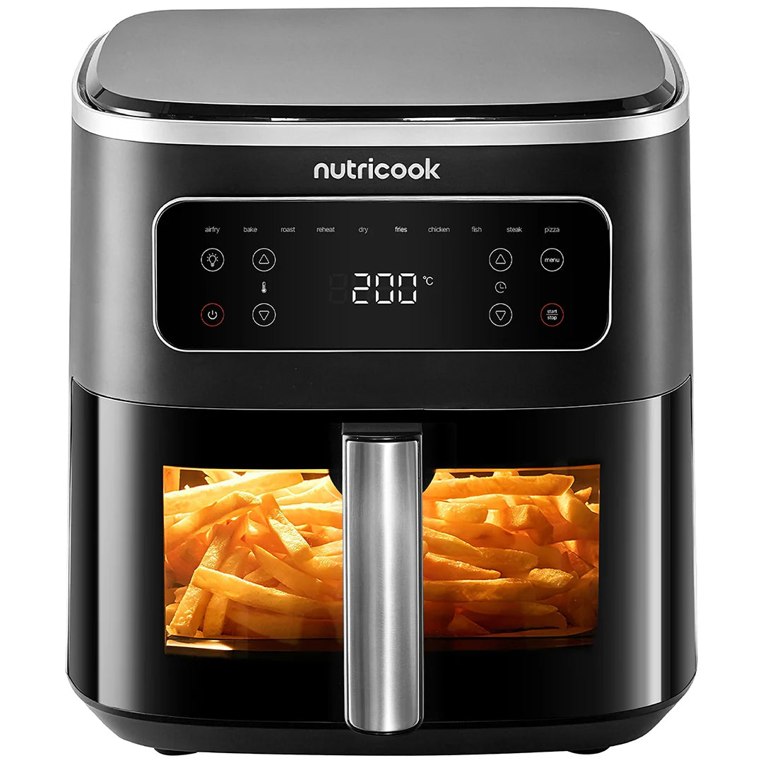Nutricook Air Fryer Max Pro Nc-Afm600 (Dual Heating) 8l 10 One-Touch Cooking Programs