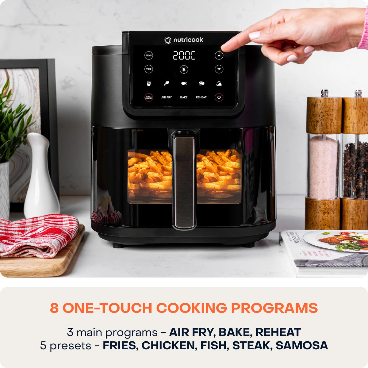 Nutricook Air Fryer Slim Xl 7.6L