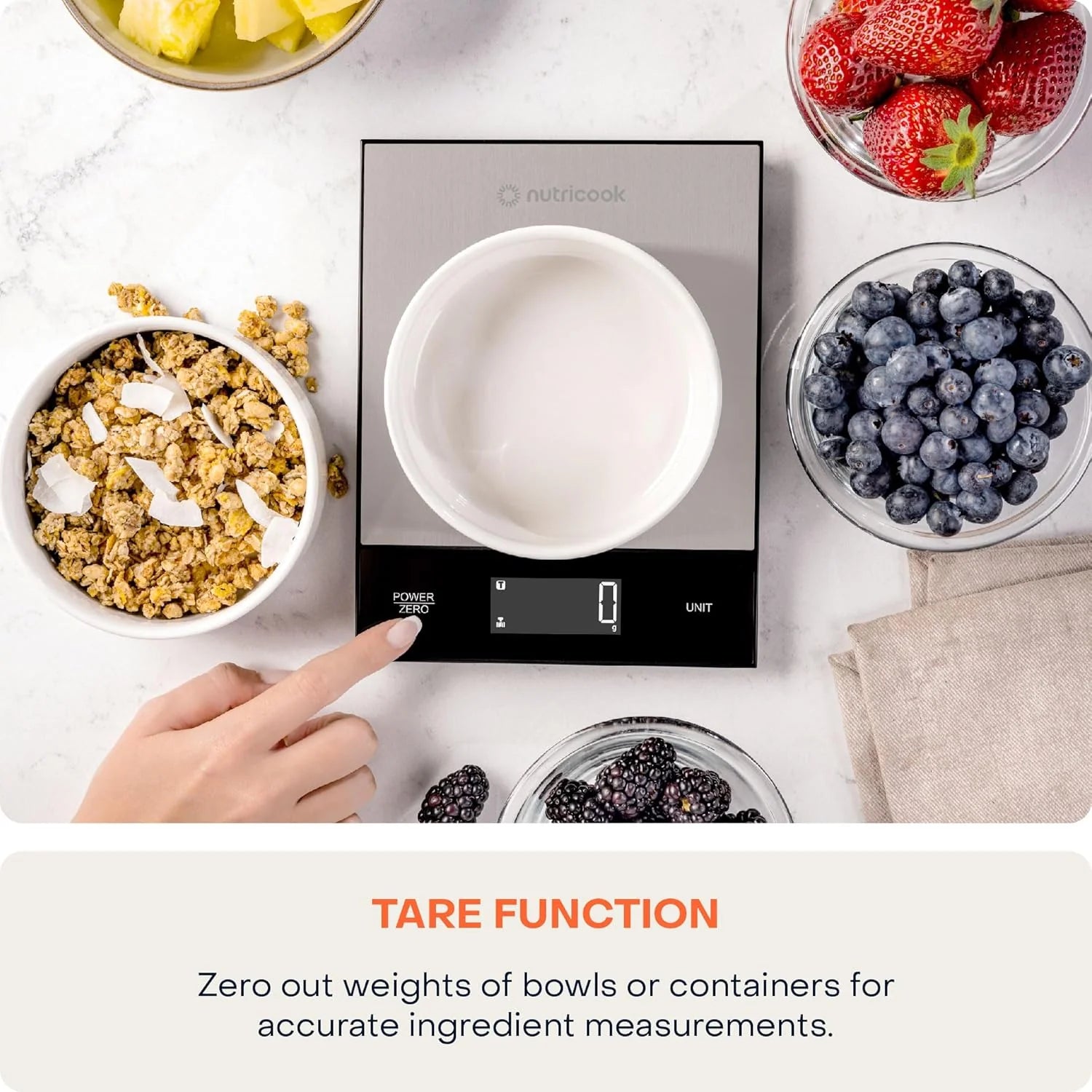 Nutricook Kitchen Scale 2 KS205PK-ME | 5kg Digital Scale | Stainless Steel