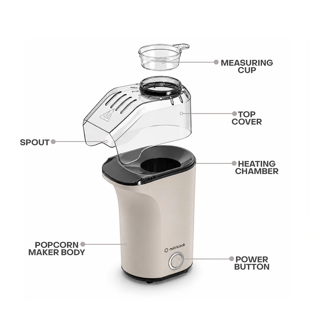 Nutricook Popcorn Maker Essentials NC-PM150R | 1200W | Red