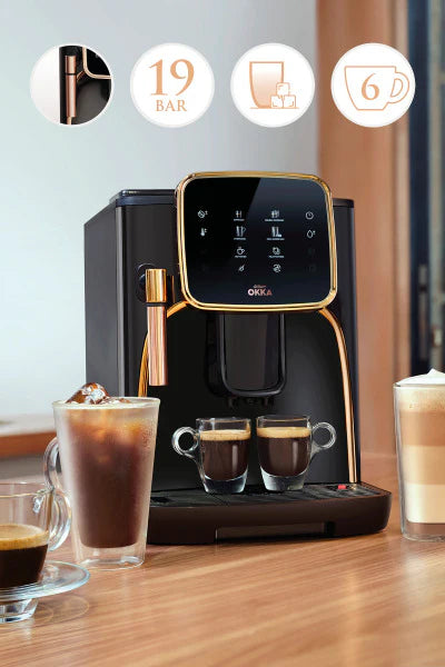 Arzum Okka Espresso Pro Fully Automatic Espresso Machine - Silver