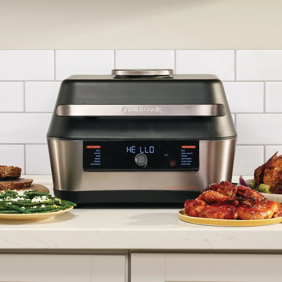 Nutricook Revolution 12-in-1 Grill, Air Fryer & Multicooker