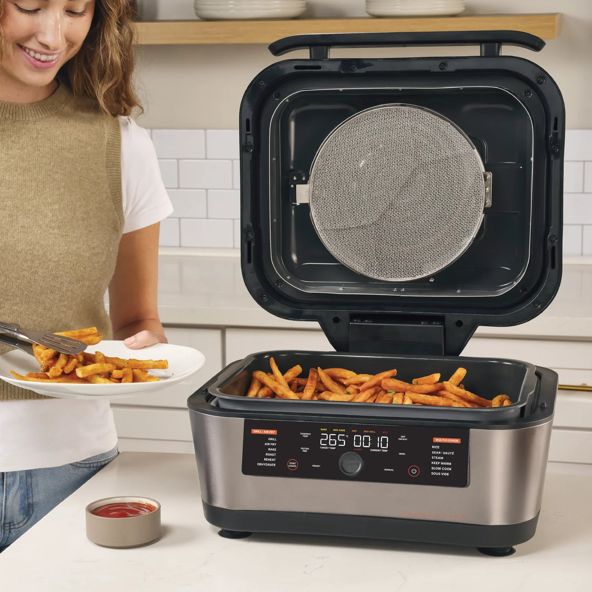 Nutricook Revolution 12-in-1 Grill, Air Fryer & Multicooker