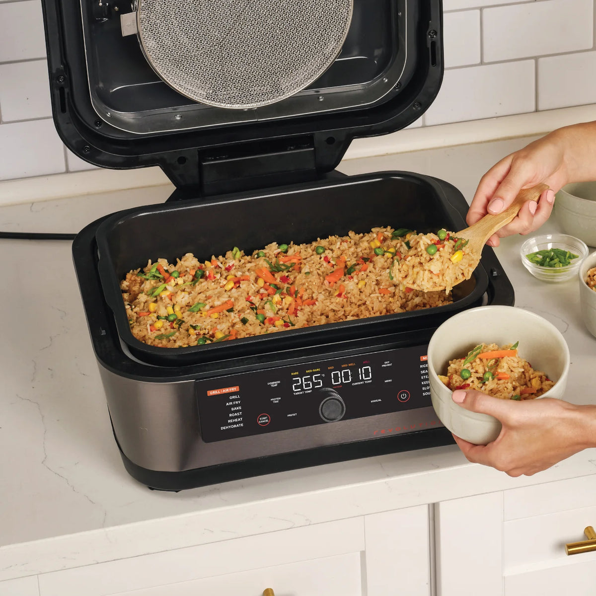 Nutricook Revolution 12-in-1 Grill, Air Fryer & Multicooker