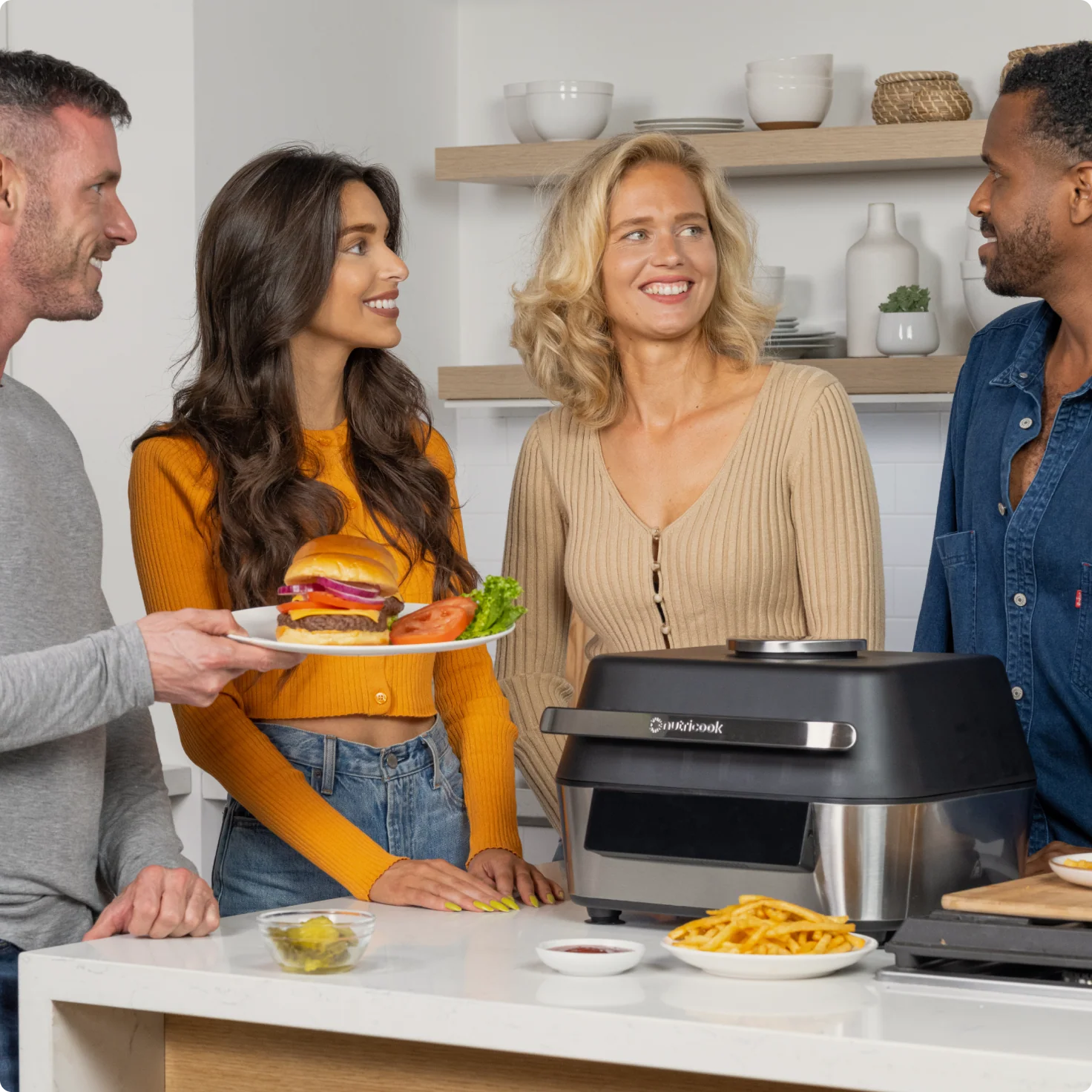 Nutricook Smart Indoor Grill & Air Fryer XL 8.5L | NC-AFG960