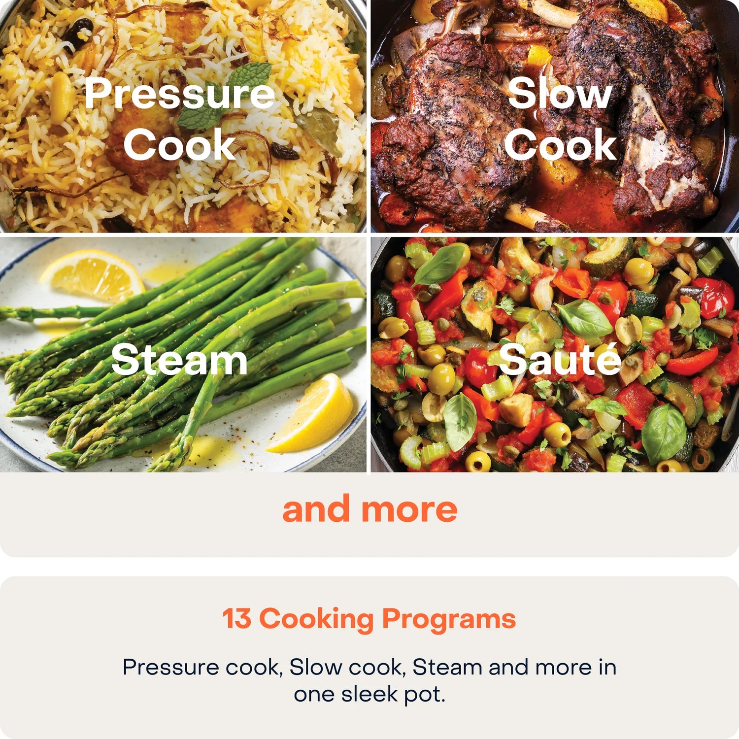 Nutricook Smart Pot 2 6L | 9-in-1 Electric Pressure Cooker with 12 Smart Programs | 1000W