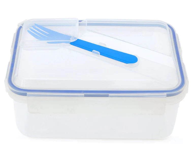 Komax Lunch Box With Fork And Separator, 1.1 L