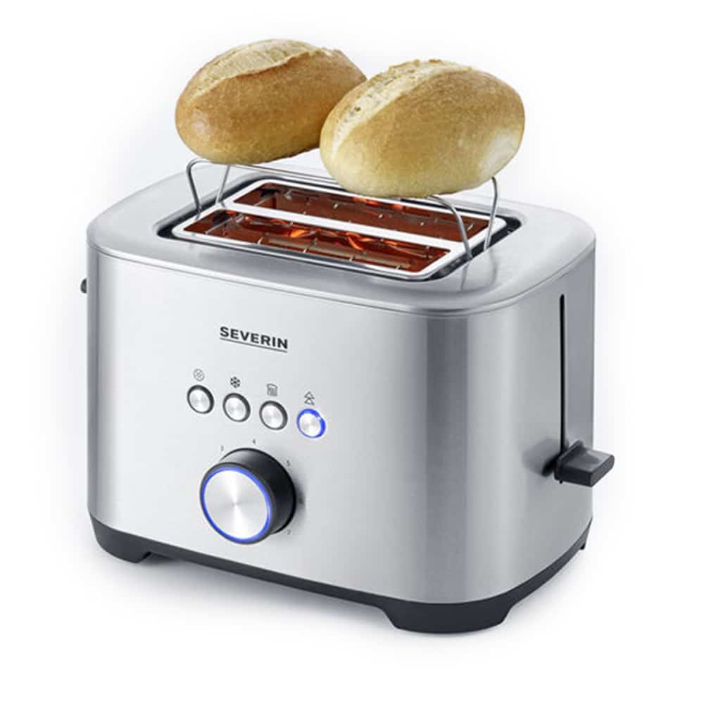 Severin Inox Toaster With Bagel Function 2 Slices,800w