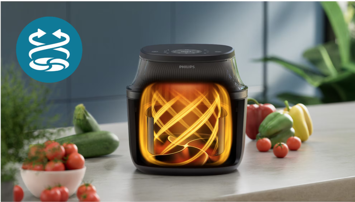 Philips Air Fryer -Black 3000 Series,6.2L,12 Preset Functions