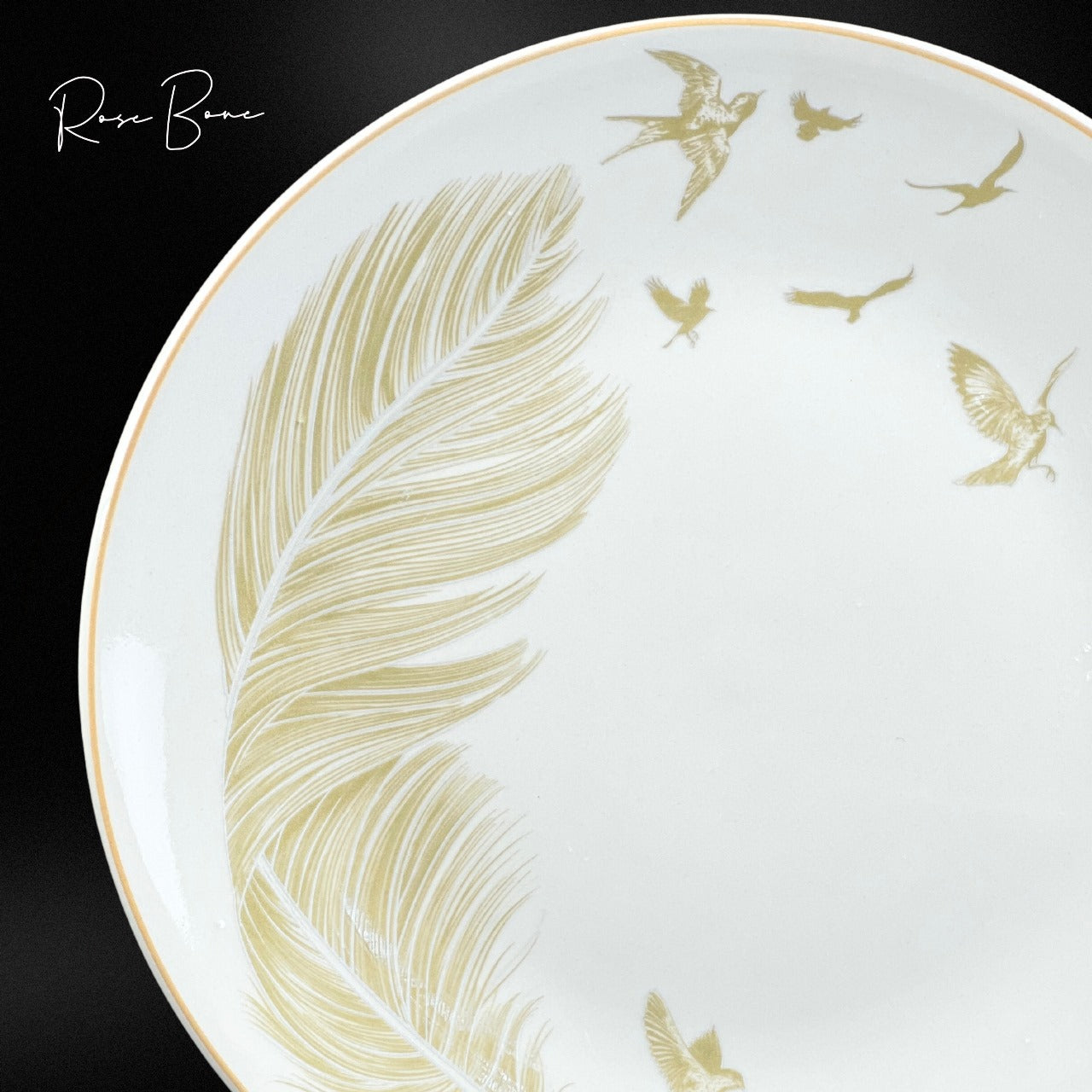 Rose Bon Sweet Plates Set/6 Yellow