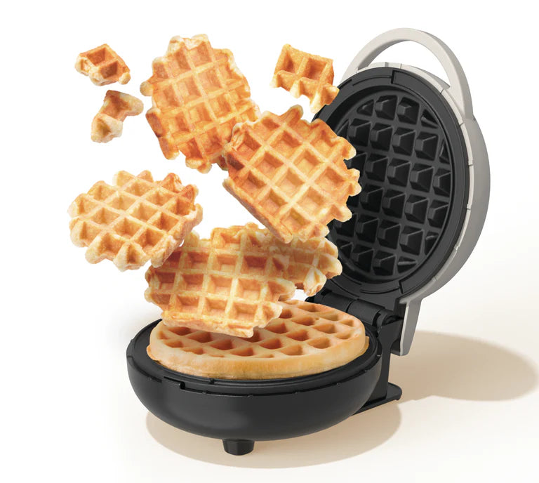 Nutricook Mini Waffle Maker 10cm Healthy Ceramic Coating for Belgian