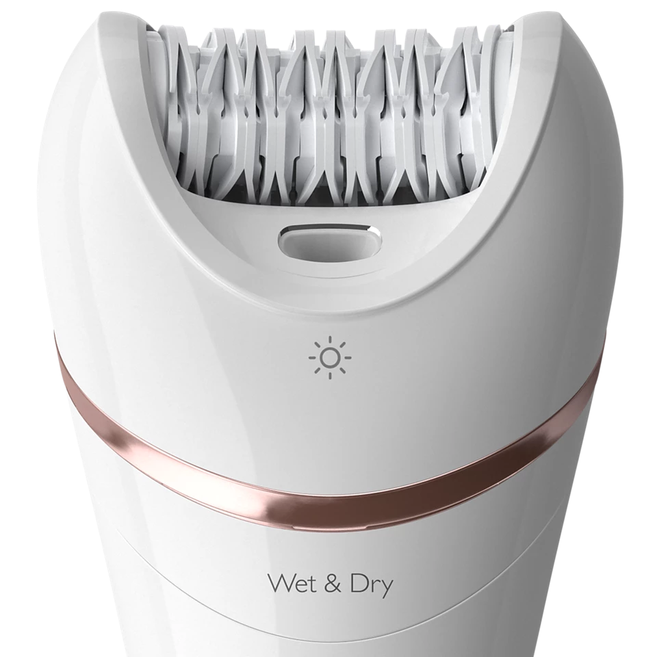 Philips Series 8000 Epilator, Wet And Dry Cordless Hair Removal And Skin Care System, With 9 Accessories