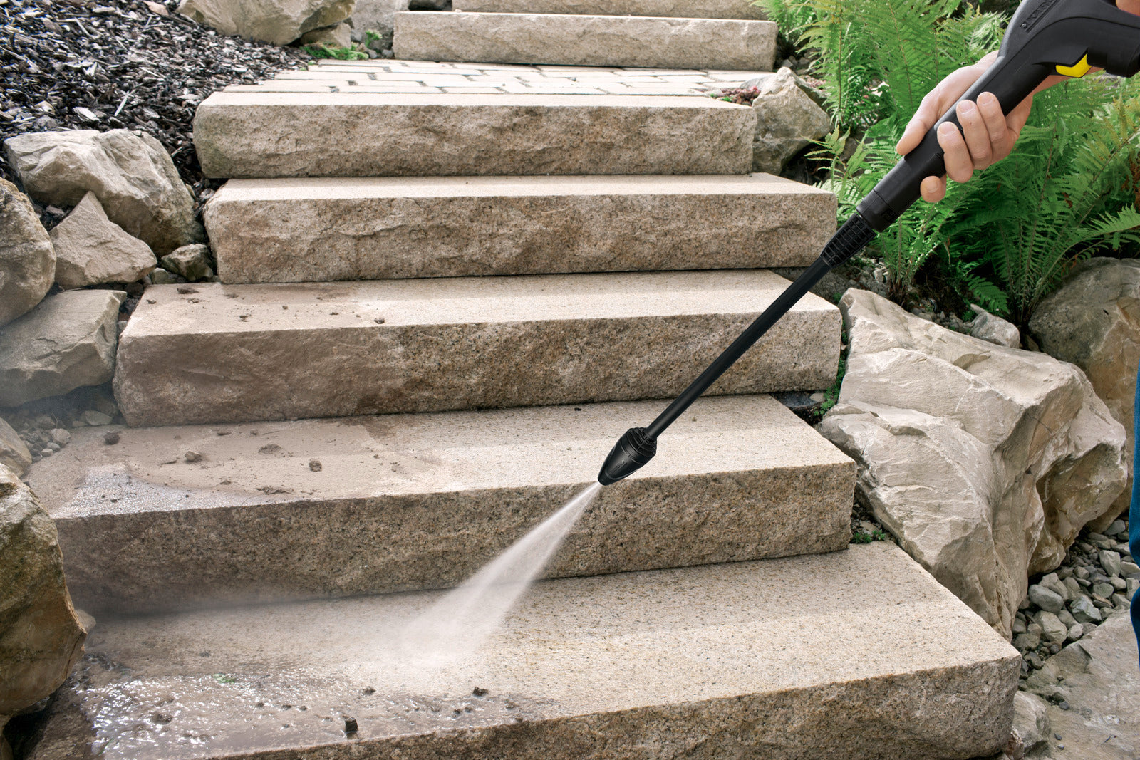Karcher 1600W K3 Follow-Me Portable High Pressure Washer Yellow and Black