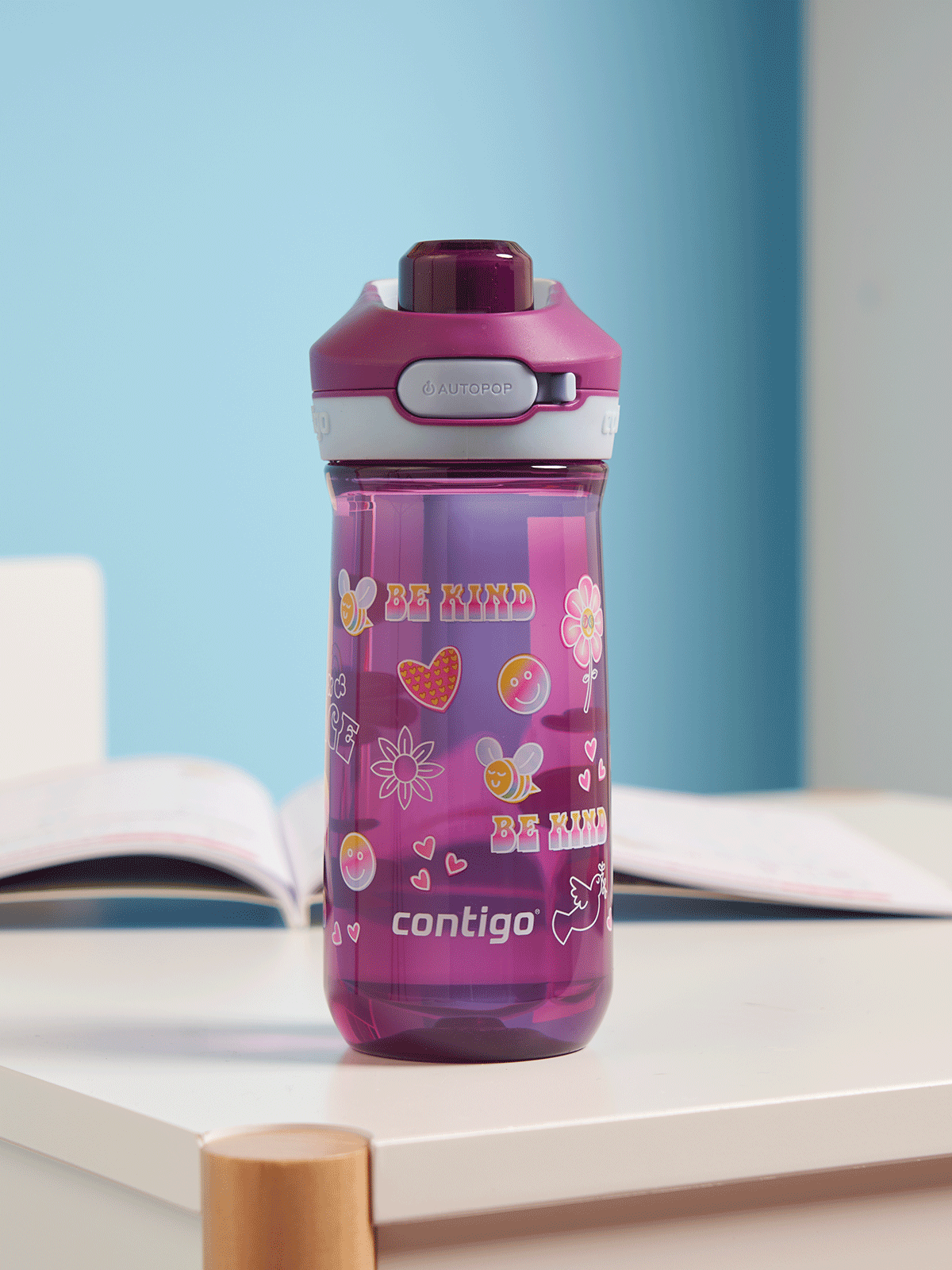 Contigo Autopop Jessie, 420 ml, Grape Retro Emea