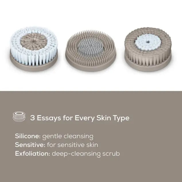 Beurer Facial Cleansing Brush-Waterproof Dual Rotating Brush
