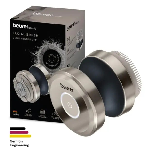 Beurer Facial Cleansing Brush-Waterproof Dual Rotating Brush