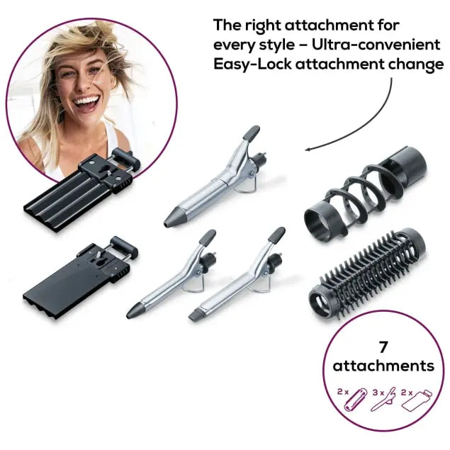 Beurer HT 60 Multi-Styler with 7 Interchangeable Attachments Beurer HT 60 Multi-Styler with 7 Interchangeable Attachments