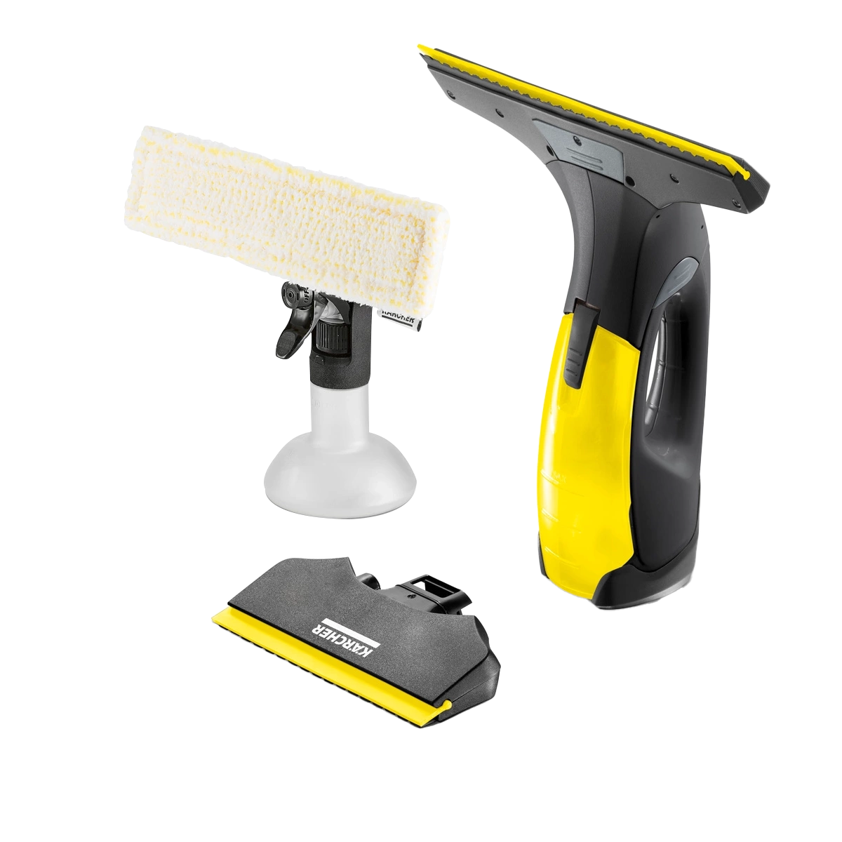 Karcher Window Cleaning With Brush For Cleaning And 2 Squeegee Blades