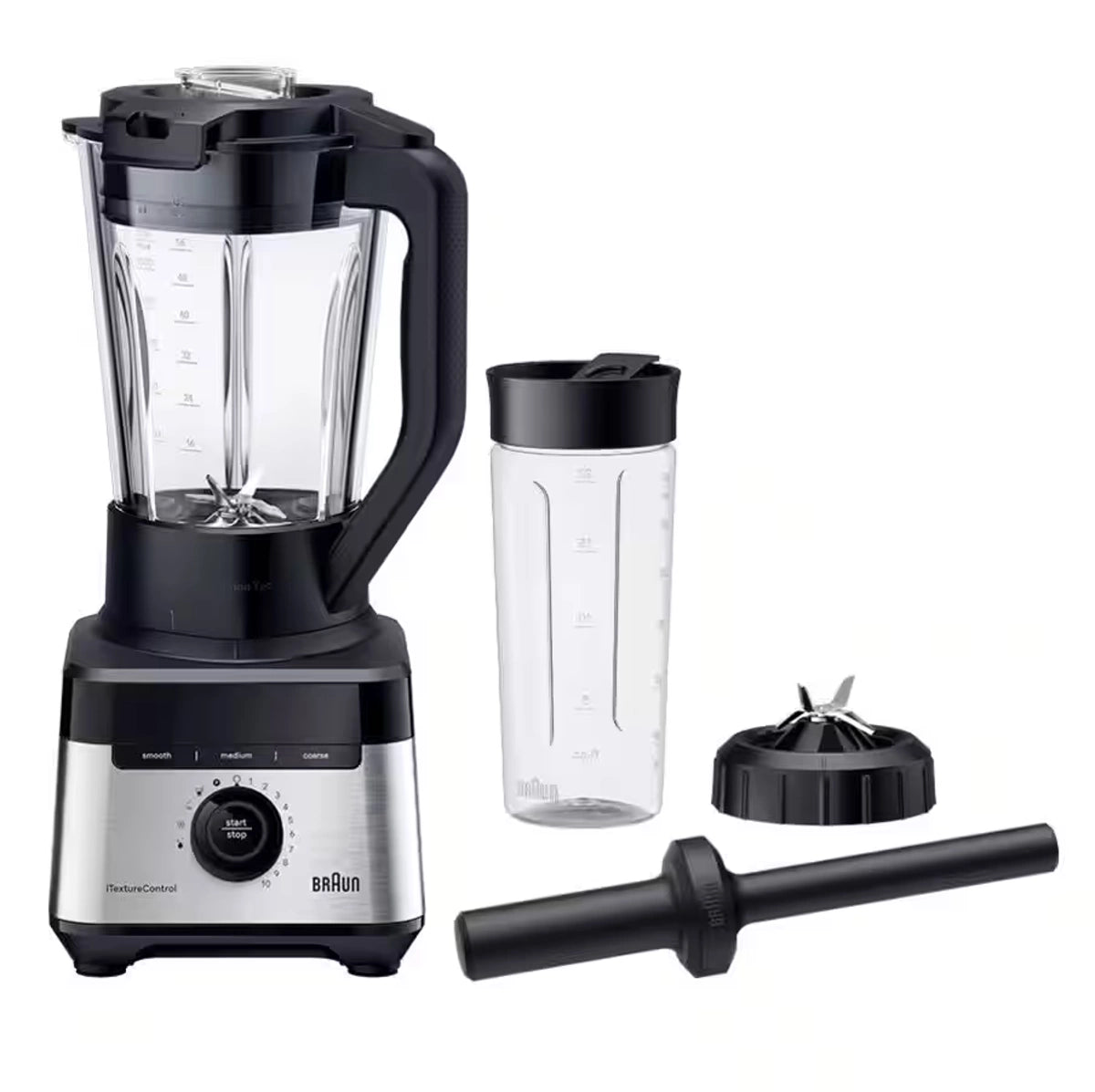 Braun Blender 1400 W 10 Speed Settings + Pulse, 2 L Glass, Black