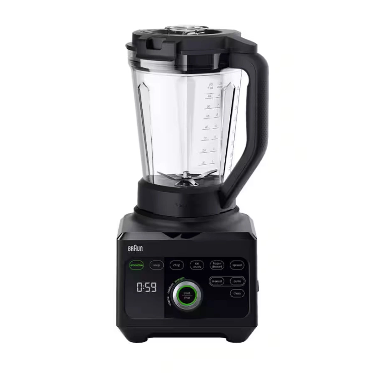 Braun Blender 1600 W 10 Speed Settings + Pulse 3 L, Tritan Jug, With Tamper, Black Braun Blender 1600 W 10 Speed Settings + Pulse 3 L, Tritan Jug, With Tamper, Black