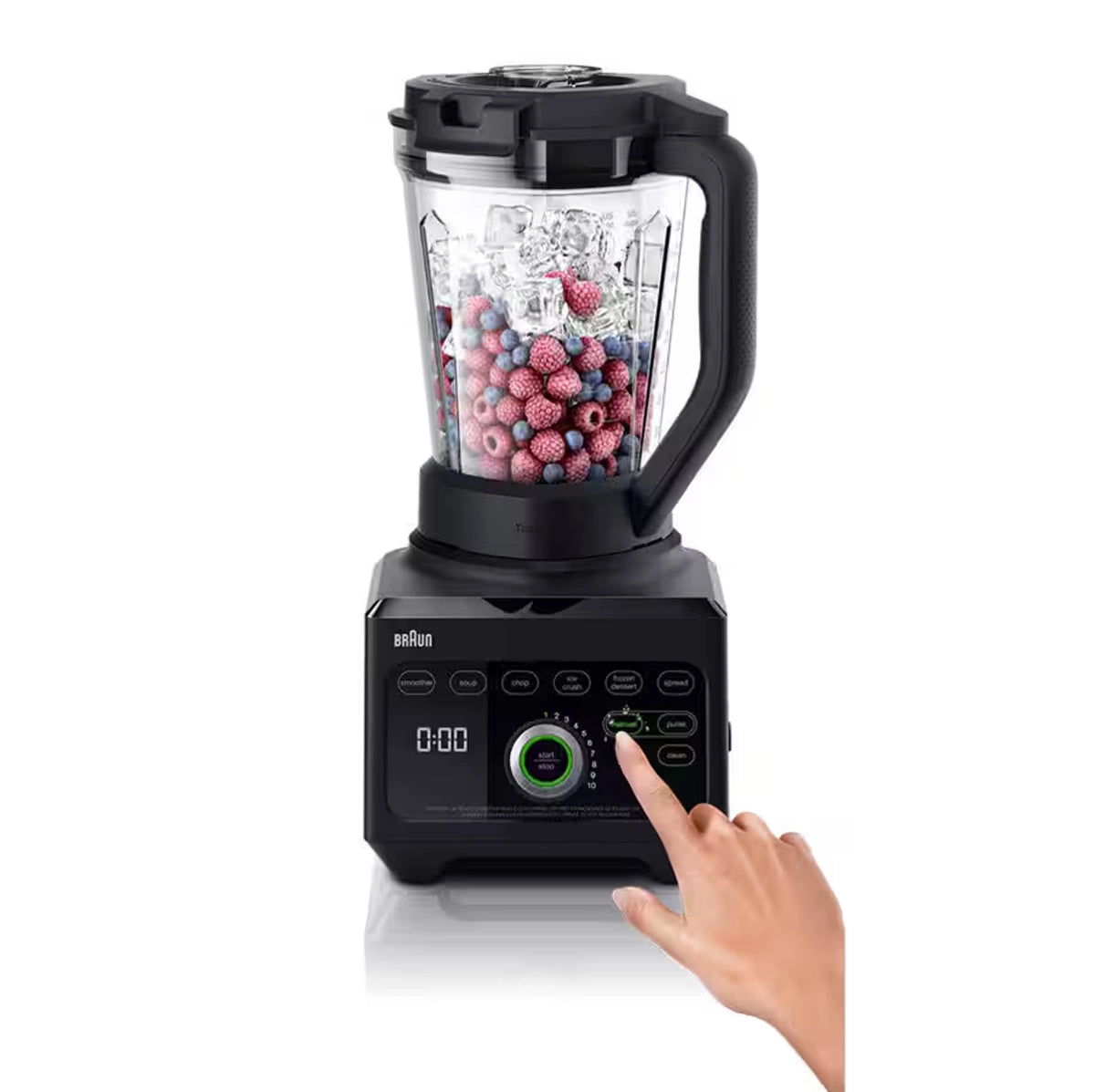 Braun Blender 1600 W 10 Speed Settings + Pulse 3 L, Tritan Jug, With Tamper, Black Braun Blender 1600 W 10 Speed Settings + Pulse 3 L, Tritan Jug, With Tamper, Black