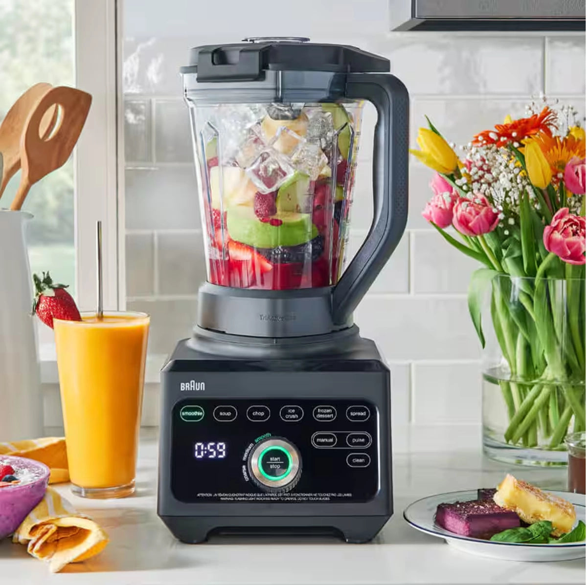 Braun Blender 1600 W 10 Speed Settings + Pulse 3 L, Tritan Jug, With Tamper, Black Braun Blender 1600 W 10 Speed Settings + Pulse 3 L, Tritan Jug, With Tamper, Black