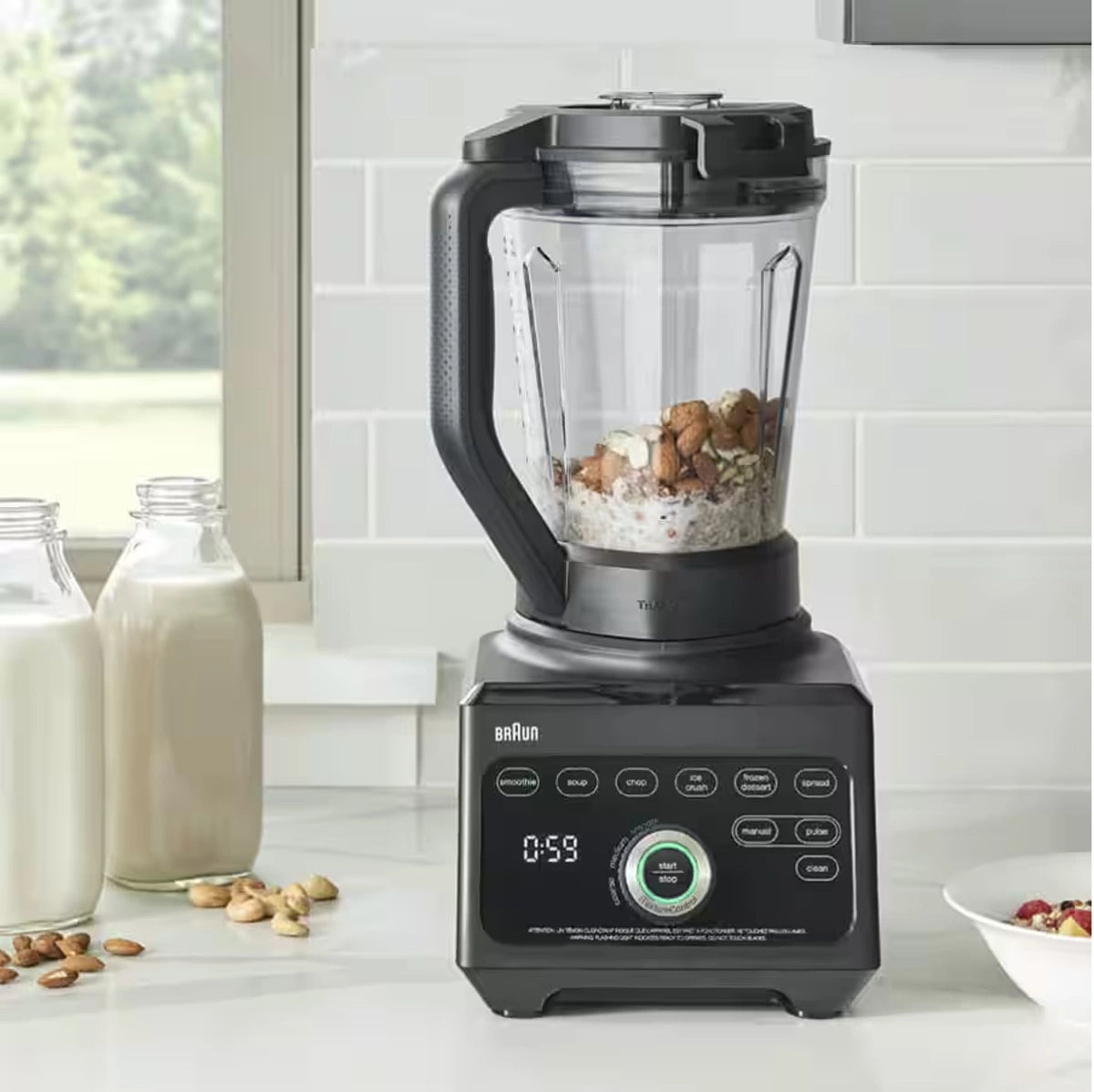 Braun Blender 1600 W 10 Speed Settings + Pulse 3 L, Tritan Jug, With Tamper, Black Braun Blender 1600 W 10 Speed Settings + Pulse 3 L, Tritan Jug, With Tamper, Black